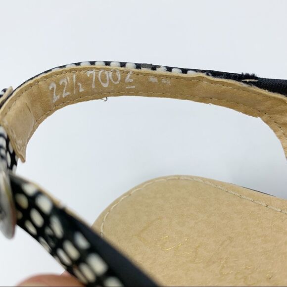 Laisha Peep Toe Wedge Sandal Slingback Velvet Heel - Picture 10 of 13